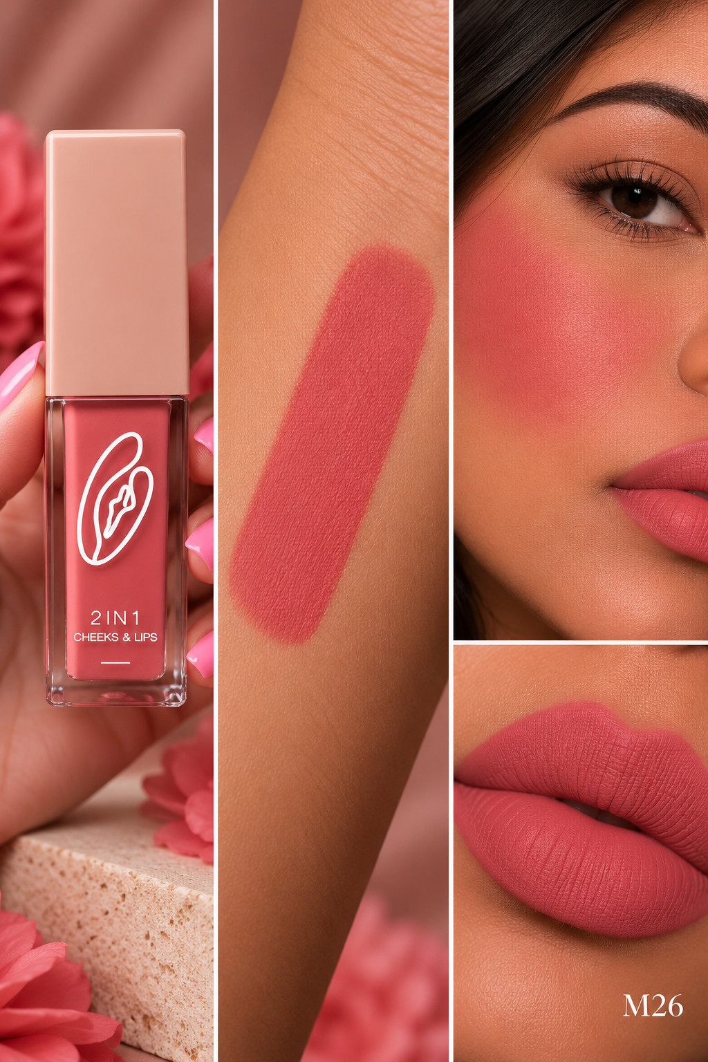 2-in-1 Liquid Blush | Hyaluronic Acid + Vitamin E