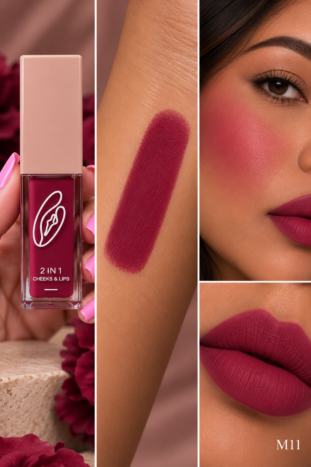 2-in-1 Liquid Blush | Hyaluronic Acid + Vitamin E